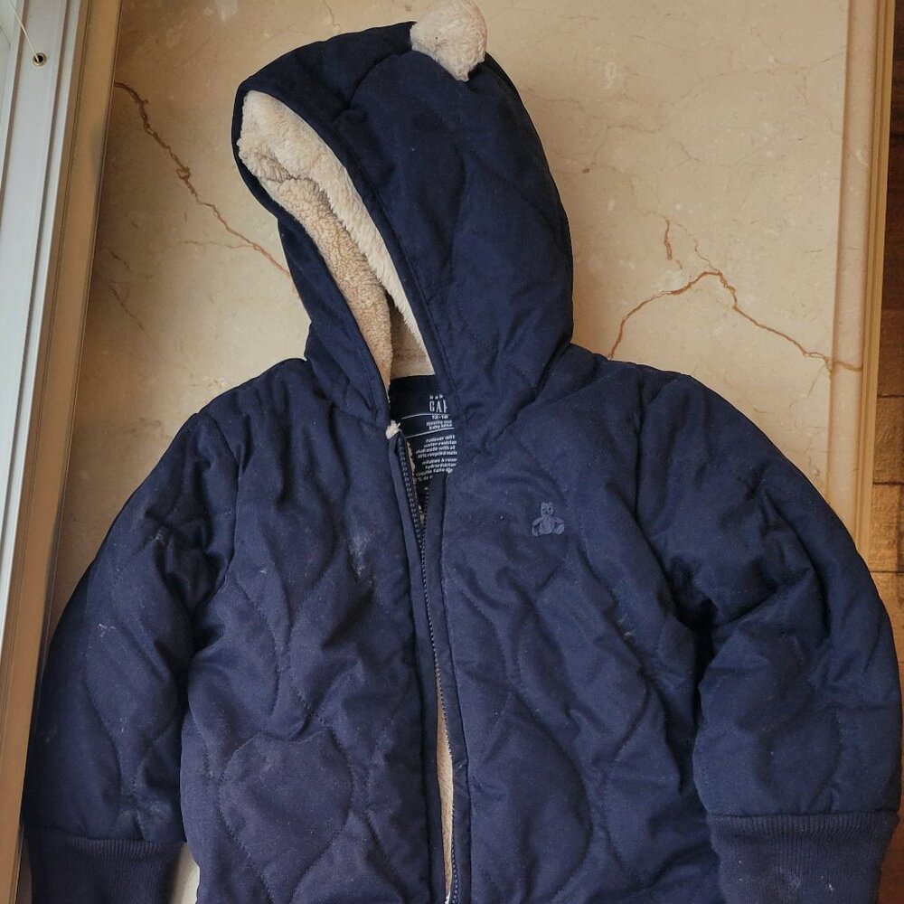 GAP Sherpa One-Piece (Winter) - 12-18 Months - Dark Night